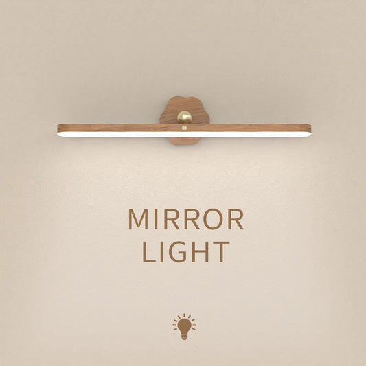 Wooden LED Night Light Mirror Front Fill Light